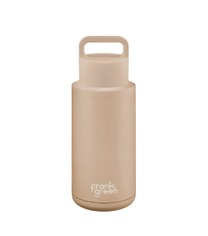 Ceramic Reusable Bottle With Grip Finish - Stone