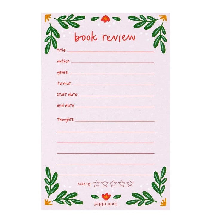 Book Review Notepad