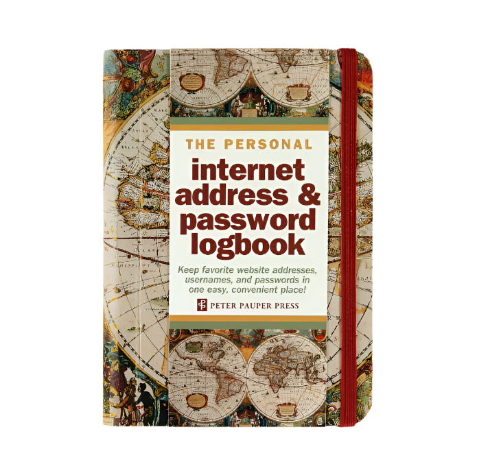 Old World Internet Address & Password Logbook