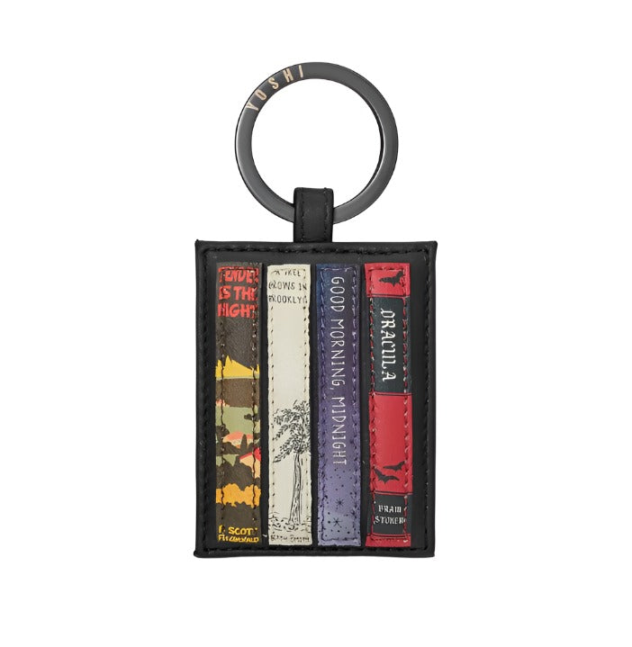 Yoshi Leather Keyring - Bookworm - Black