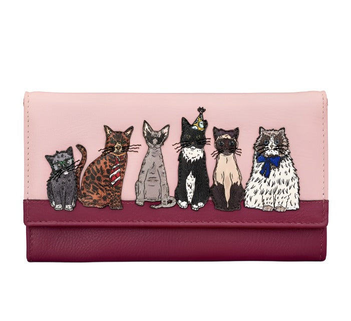 Hudson Flap Over Purse - Party Cats