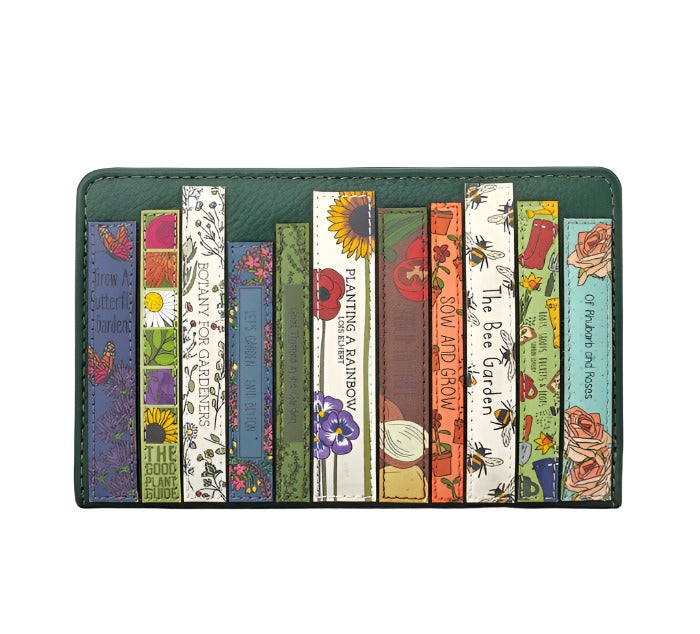 Oxford Zip Around Purse - Bookworm Green Fingers, Forest Green