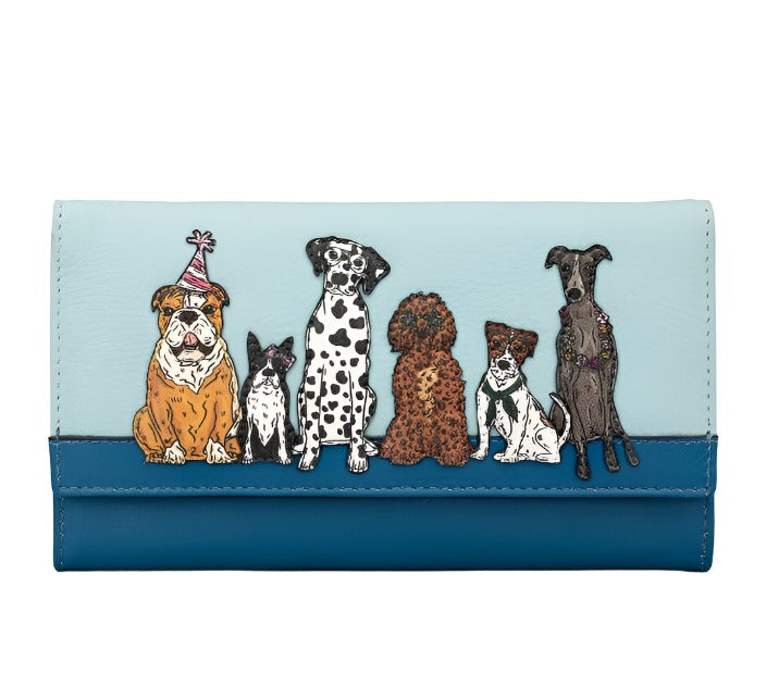 Hudson Flap Over Purse - Party Dogs