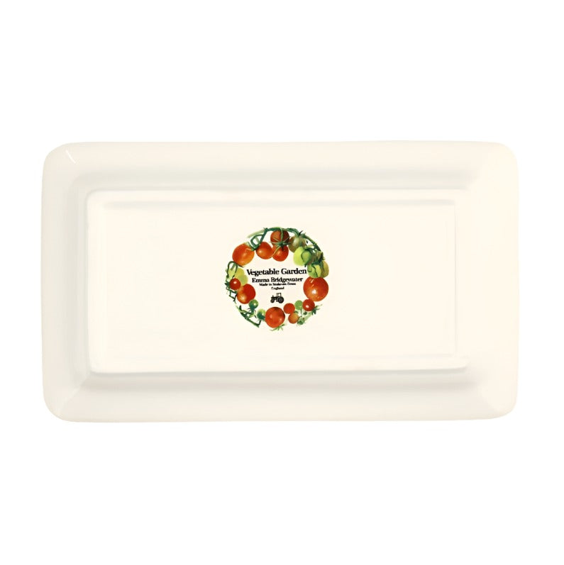 Medium Oblong Plate - Vegetable Garden Strawberries