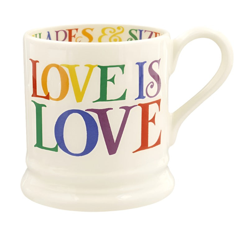 Half Pint Mug - Rainbow Toast Love is Love