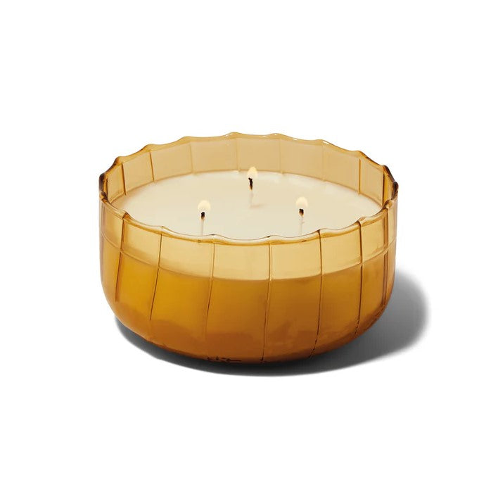 Ribbed Glass Candle - 12oz