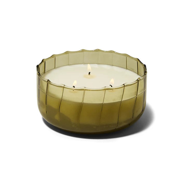 Ribbed Glass Candle - 12oz