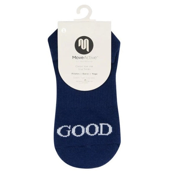 Classic Low Rise Grip Socks - Good Day Navy