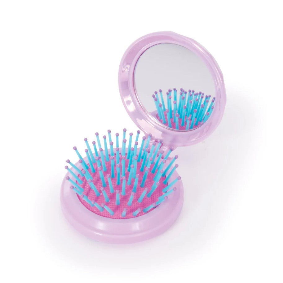 Jewel Compact Hair Brush/Mirror