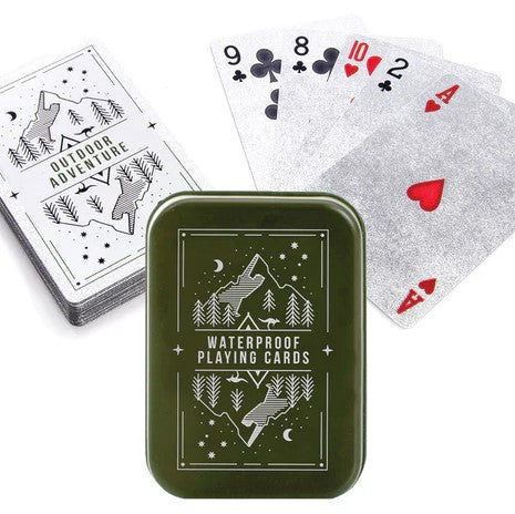 Waterproof Playing Cards in A Tin