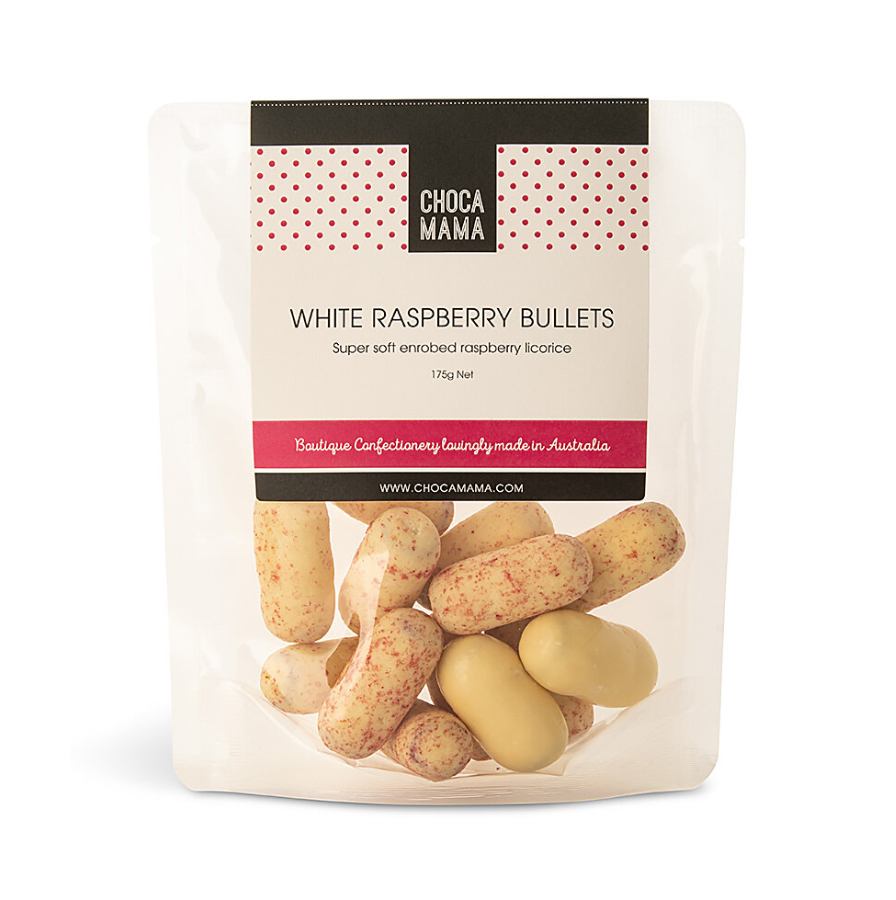 White Raspberry Bullets Bag 150g