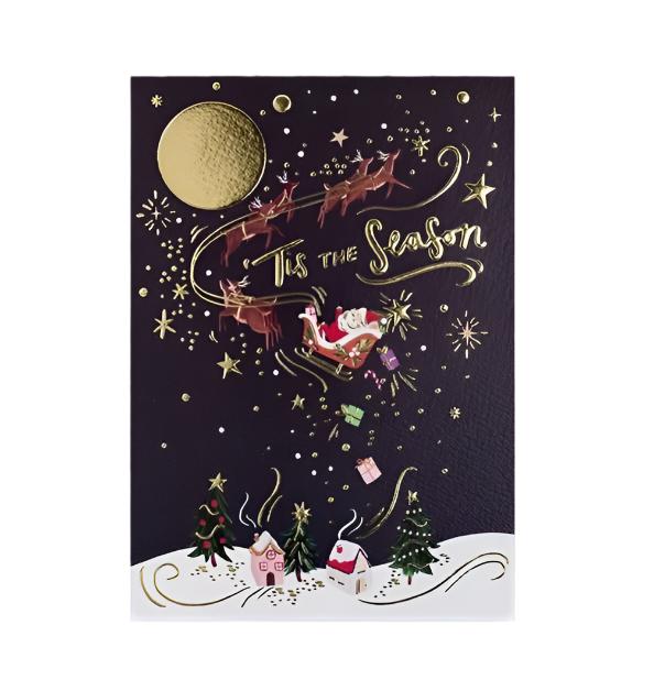 'Tis The Season Santa's Sleigh Card