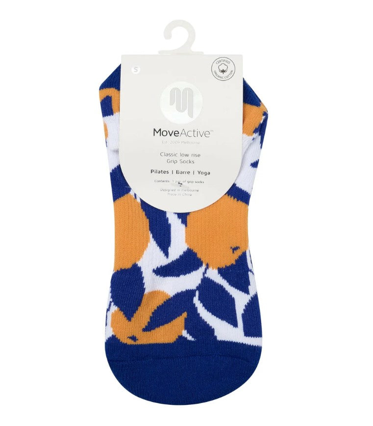 Classic Low Rise Grip Socks - Sicilian Citrus