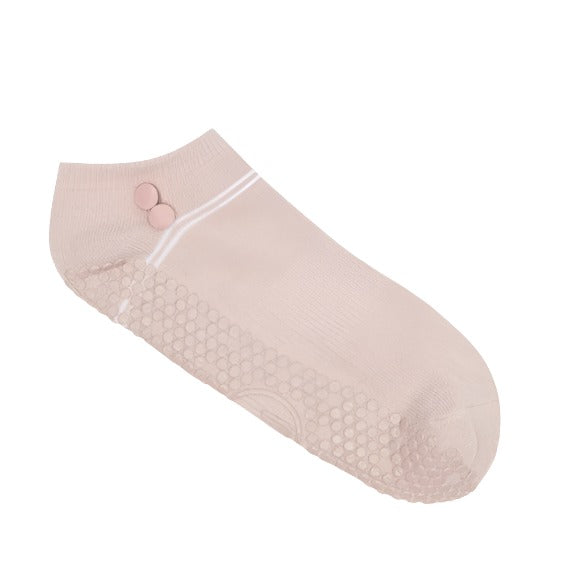 Classic Low Rise Grip Socks - Button Blush