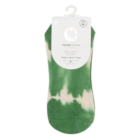 Classic Low Rise Grip Socks - Forest Tie-Dye