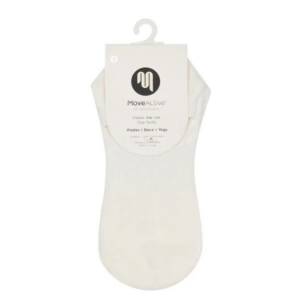 Classic Low Rise Grip Socks - Ivory