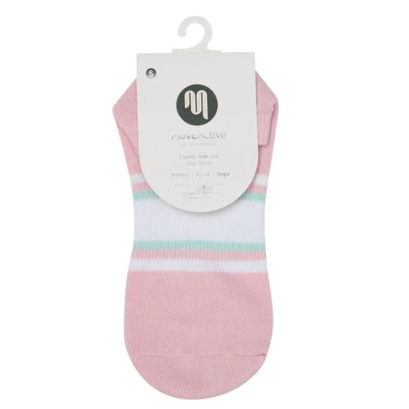 Classic Low Rise Grip Socks - Sweet Stripes