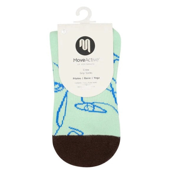 Crew Grip Socks - Mint Abstract