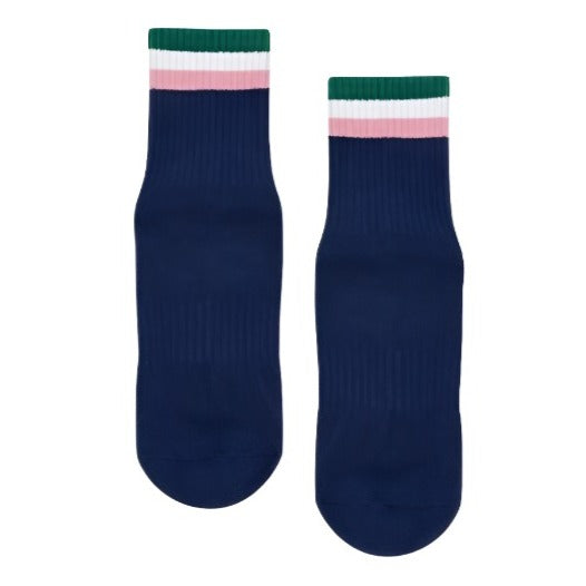 Crew Grip Socks - Preppy Ribbed Navy