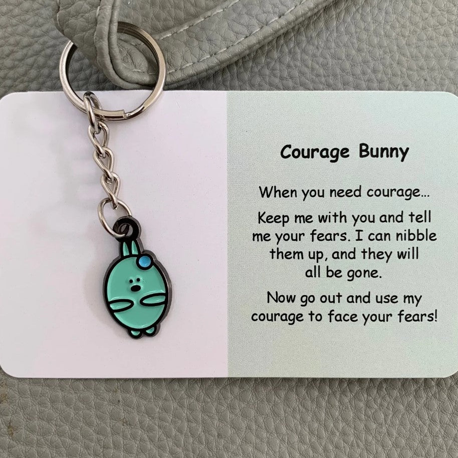 Little Joys Key Ring - Courage Bunny