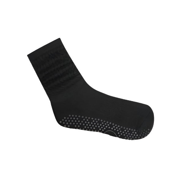 Scrunch Non Slip Grip Socks -Charcoal