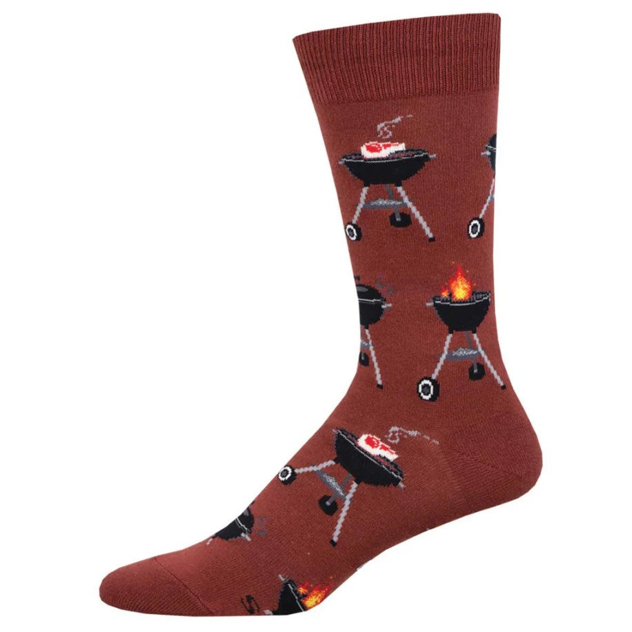 Men's Socks - Fired Up Red