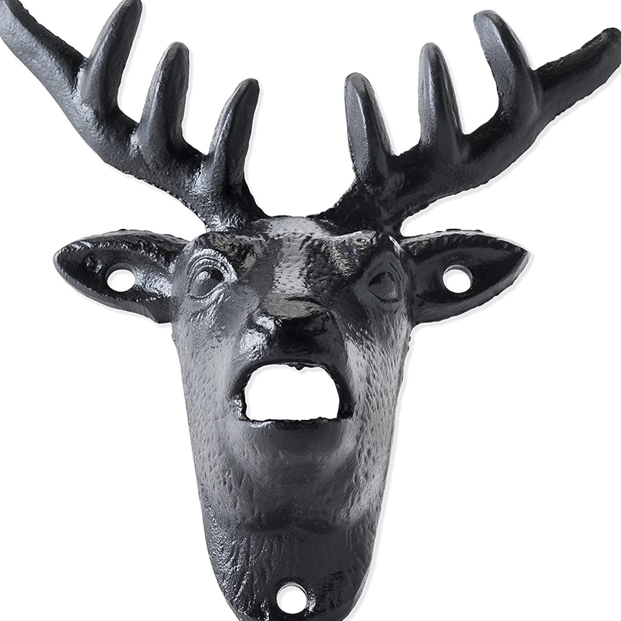 Cast Iron Wall Mounted Deer Beer Bottle Opener