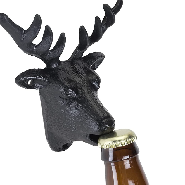 Cast Iron Wall Mounted Deer Beer Bottle Opener