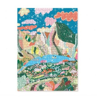 1000 pc Glitter Puzzle - Laguna Marina