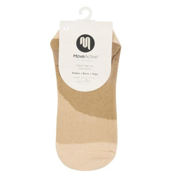 Classic Low Rise Grip Socks - Sand Stone