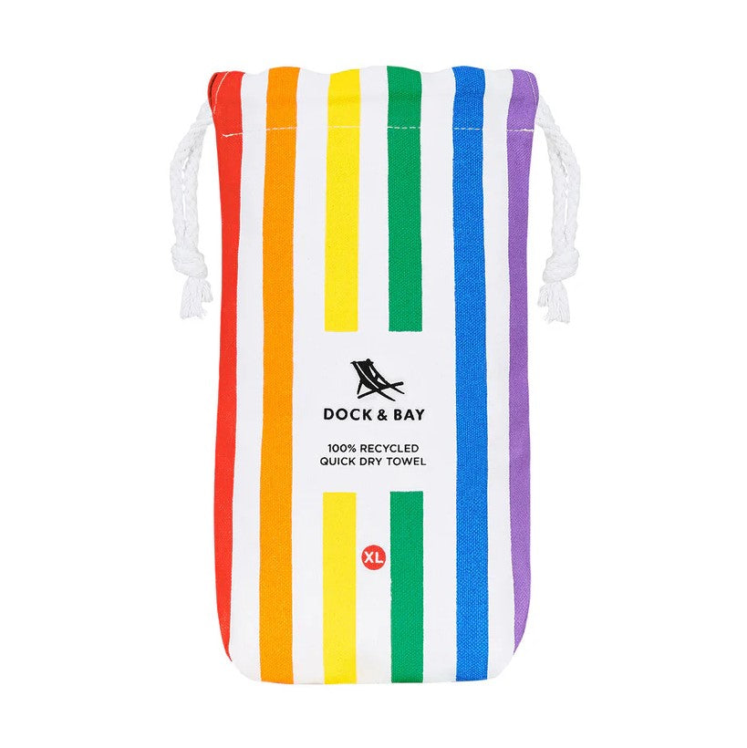 Dock & Bay Beach Towel XL - Rainbow Skies