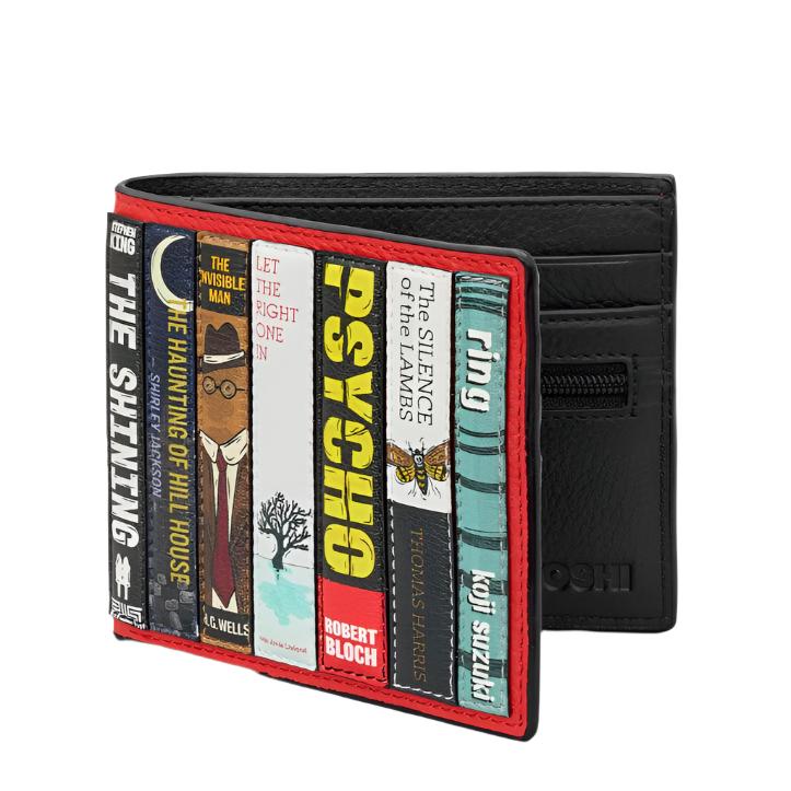 Two Fold Leather Wallet - Bookworm Horror