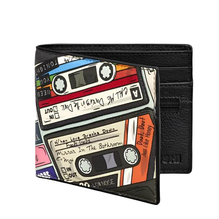 Two Fold Leather Wallet - Back To The 80's