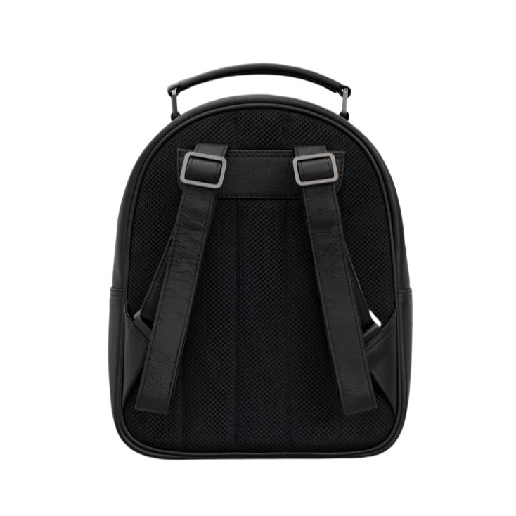 Leather Backpack - Bookworm Library Black