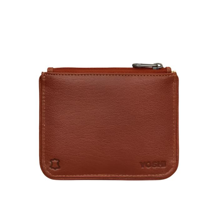 Zip Top Leather Purse Small - Woodland Friends