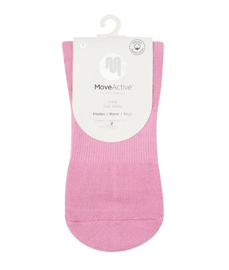 Crew Grip Socks - Sorbet Pink Stripe