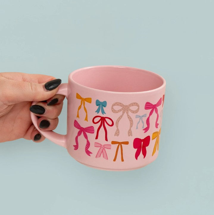 Coquette Bows Mug - Pink