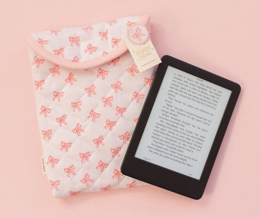 Pink Coquette Bows Quilted E-Reader Case