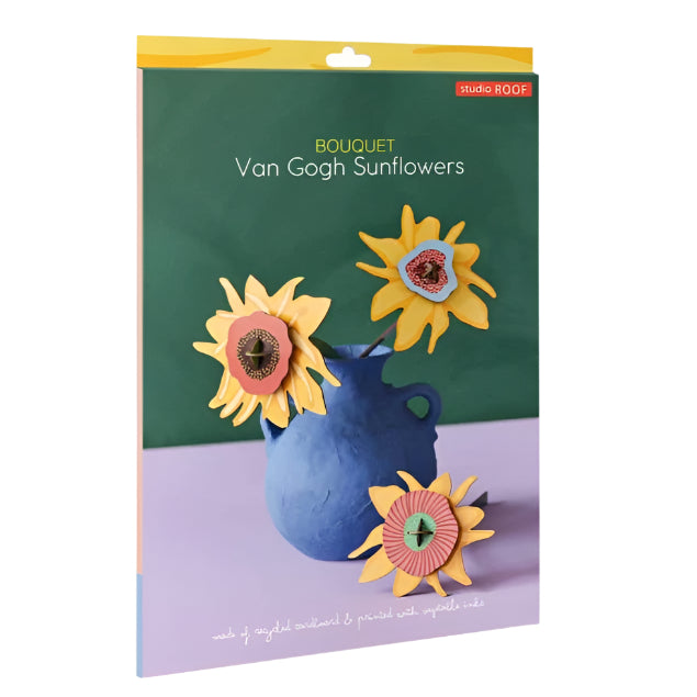 Cardboard Floral Art - Van Gogh Sunflowers