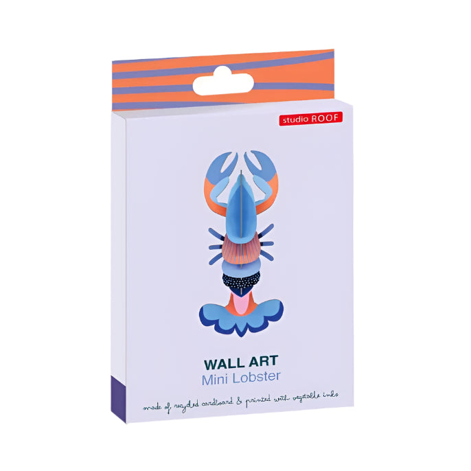 Cardboard Wall Art Small - Mini Lobster