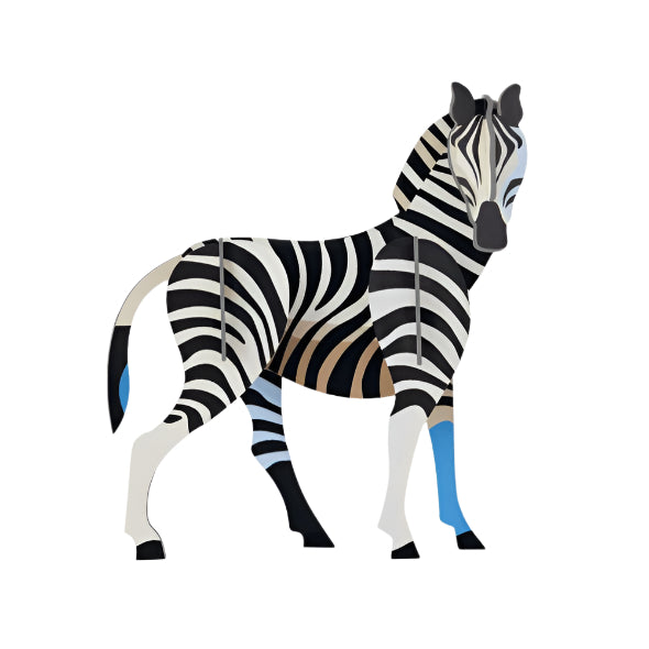 Cardboard Wall Art Small - Zebra