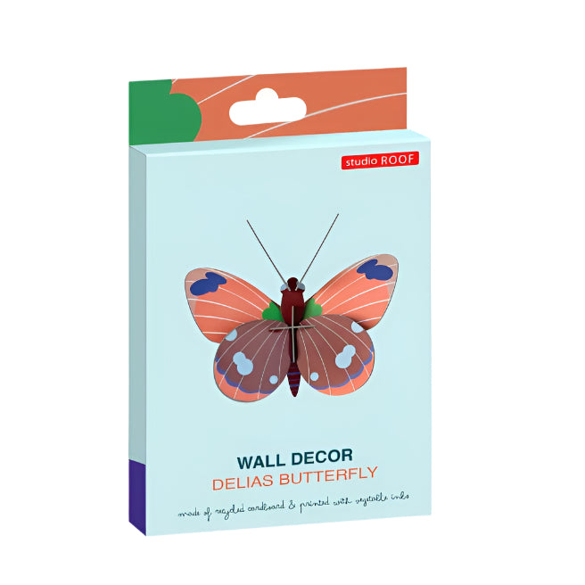 Cardboard Wall Art Small - Delias Butterfly