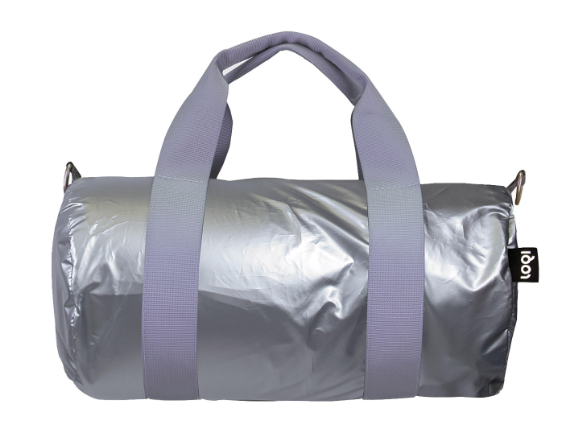 Mini Weekender Bag - Metallic Silver