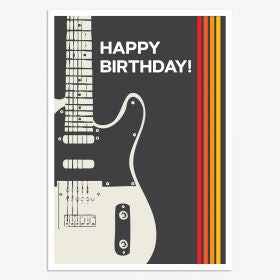 Happy Birthday Guitar Card