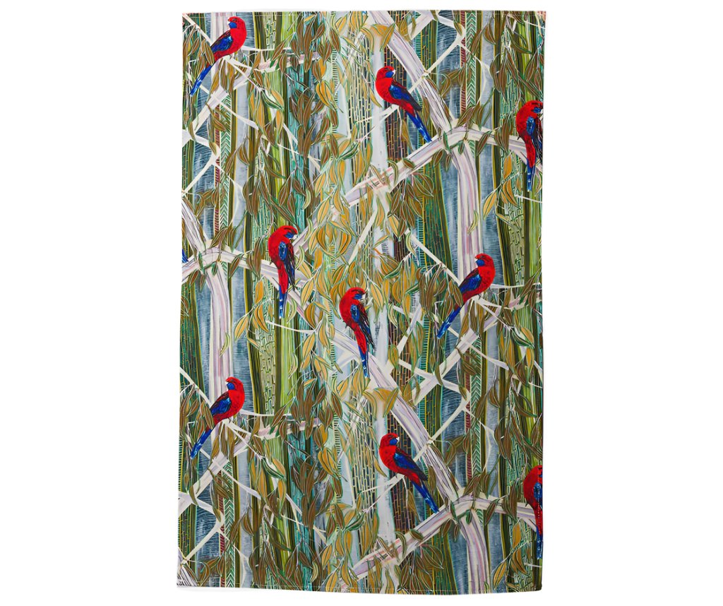 Alperstein Designs Tea Towel - Brigid Rosellas