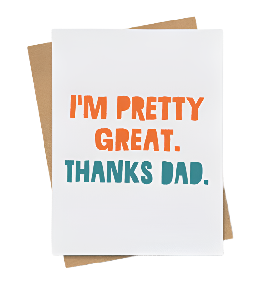 Thanks Dad Card