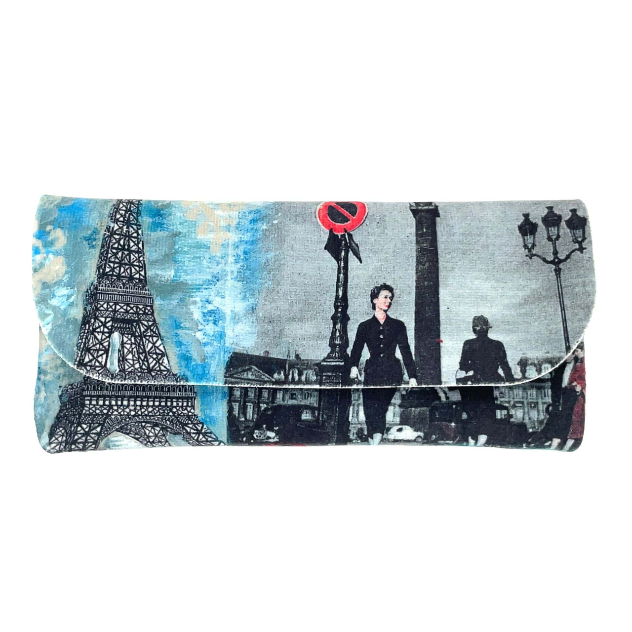 Velour Glasses Case - Paris