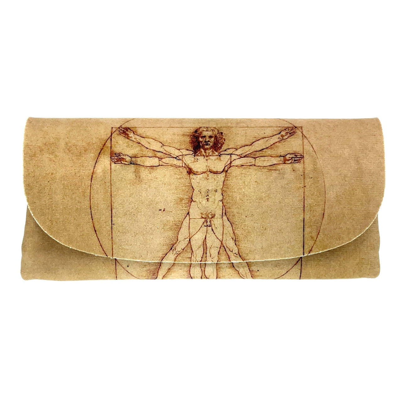 Velour Glasses Case - Vitruvian Man