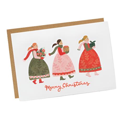 Traditional Ladies with Gifts Card