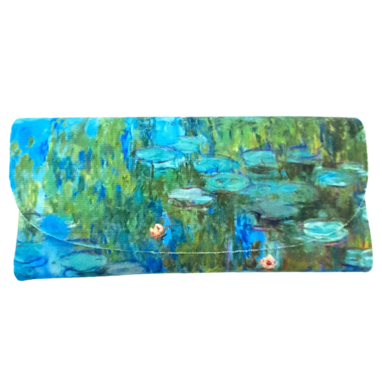 Velour Glasses Case - Nympheas